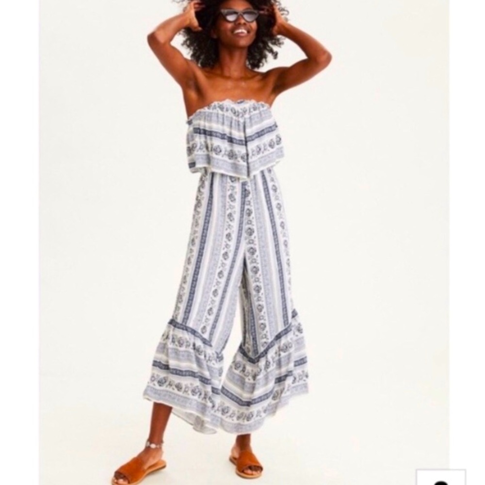 American Eagle Strapless Jumpsuit XS